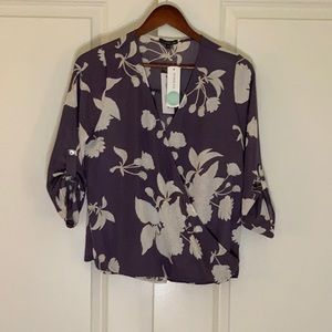 West Kei Allan Surplice Rolltab Blouse